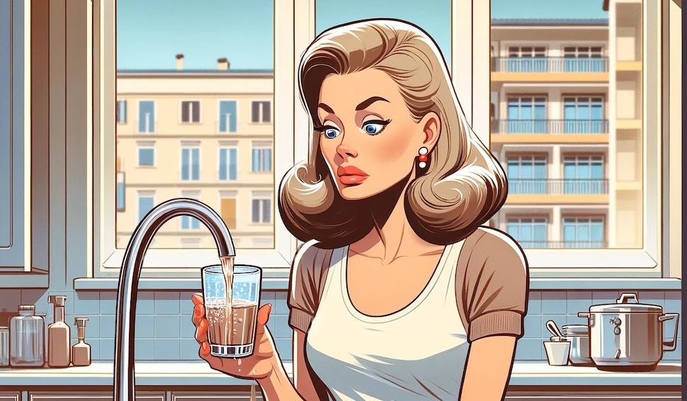 L'acqua di rubinetto non sempre ha un gusto gradevole